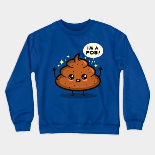 Funny Cute Kawaii Poop Internet Slang Funny Piece Of Shit Cartoon Crewneck Sweatshirt